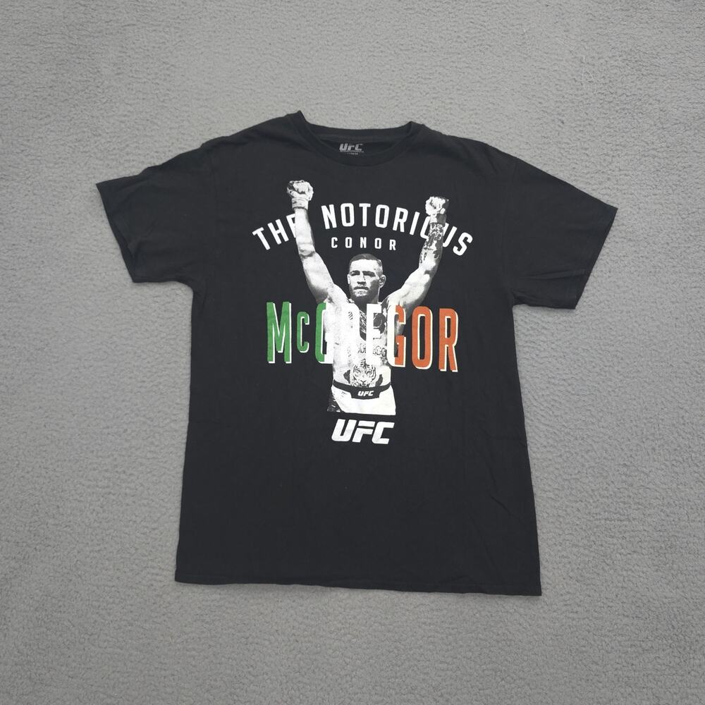 Connor McGregor The Notorious Graphic Rap Style UFC T-Shirt Size Medium Black
